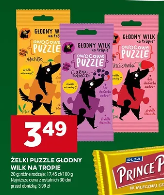 Żelki puzzle głodny wilk na tropie różne rodzaje promocja w Stokrotka