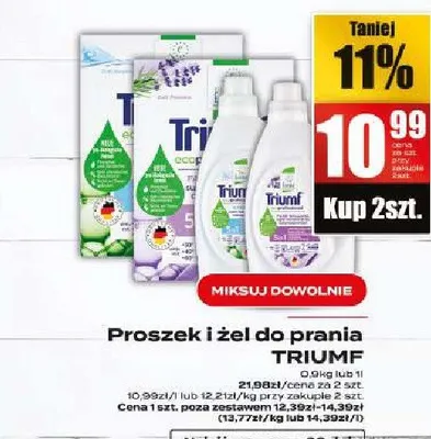 Proszek i żel do prania Triumf promocja w Supeco