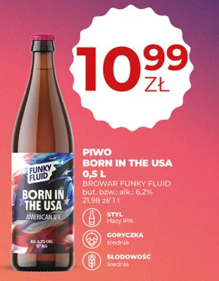 Piwo Born In The USA promocja w Duży Ben