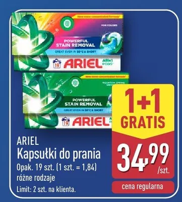 Kapsułki do prania promocja w Aldi