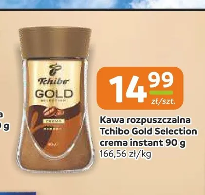 Kawa rozpuszczalna Tchibo Gold Selection Crema promocja w Społem Częstochowa