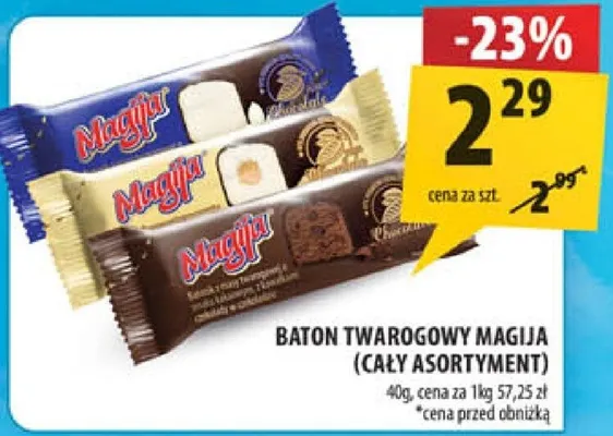 Baton twarogowy Magija promocja w Arhelan