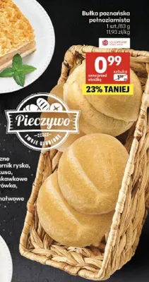 Bułka poznańska pełnoziarnista La Lorraine promocja w Delikatesy Centrum