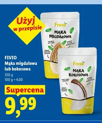 Mąka kokosowa Fivio promocja w Lidl