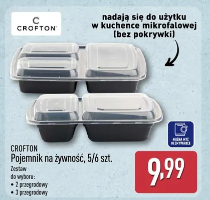 Pojemnik na żywność Crofton 2-przegrodowy promocja w Aldi