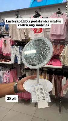 Lusterko LED z podstawką Home promocja w Pepco