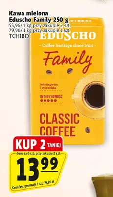 Kawa mielona Eduscho Family promocja w Prim Market