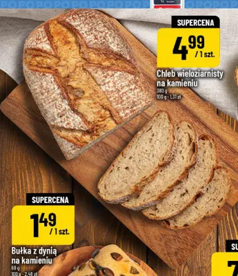 Chleb wieloziarnisty na kamieniu promocja w POLOmarket