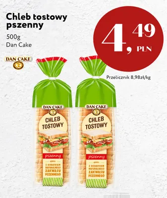 Chleb tostowy pszenny Dan Cake promocja w Market Point