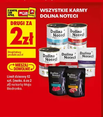 Karma dla psa Dolina Noteci Premium promocja w Biedronka