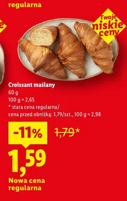 Croissant maślany promocja w Lidl