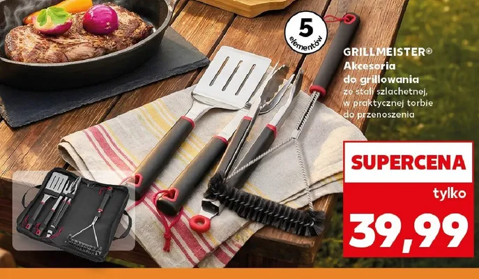 Akcesoria do grillowania 5 elementów GRILLMEISTER promocja w Kaufland