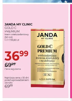 Janda My Clinic Gold C Premium krem wielozadaniowy promocja w Drogerie Jawa