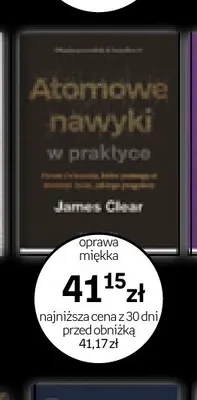 Książka Atomowe nawyki w praktyce James Clear promocja w Empik