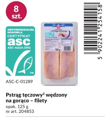 Pstrąg tęczowy wędzony na gorąco filety promocja w Makro