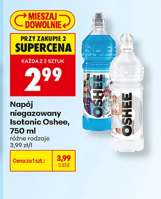 Napój niegazowany Isotonic Oshee promocja w Biedronka