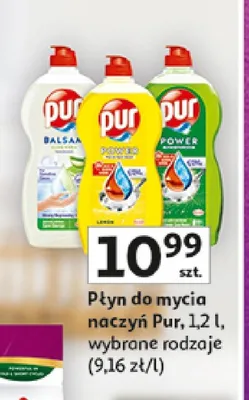 Płyn do mycia naczyń Pur Power Apple promocja w Auchan