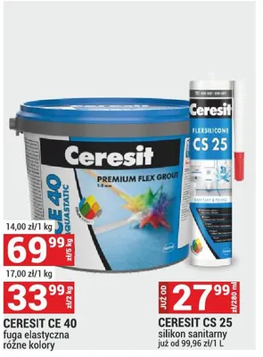 CS 25 silikon sanitarny już od 99,96 zł/1 L promocja w Merkury Market