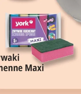 Zmywaki kuchenne Maxi York 5-pak promocja w Leclerc