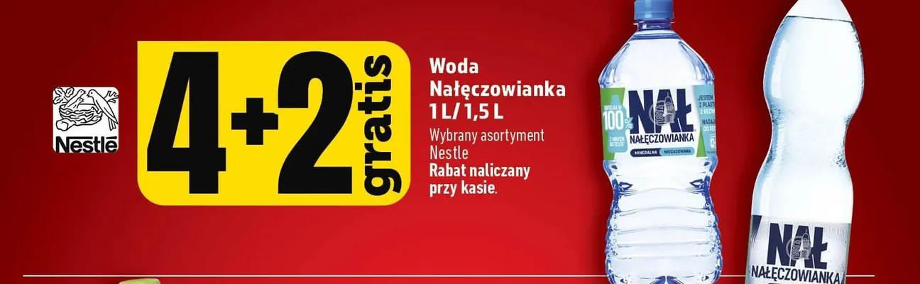 Woda mineralna delikatnie gazowana Nałęczowianka promocja w TOPAZ