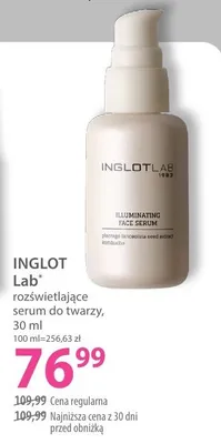Rozświetlające serum do twarzy Inglot Lab promocja w Hebe