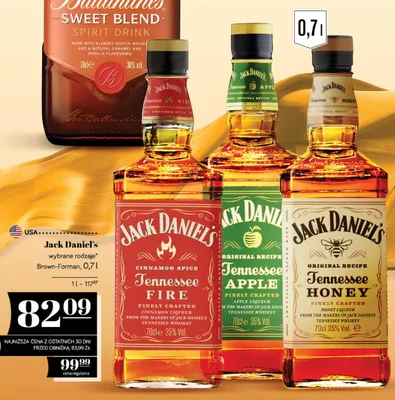 Whiskey Jack Daniel's Tennessee Apple promocja w POLOmarket