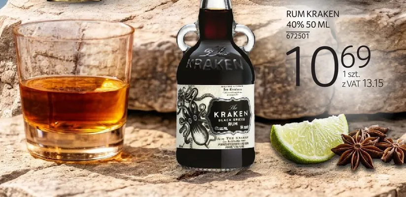 Rum Kraken 40% promocja w Selgros
