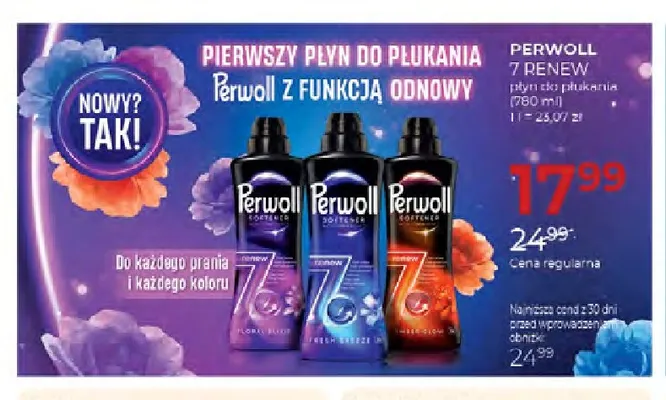 Płyn do płukania Perwoll 7 Renew promocja w Drogerie Jawa