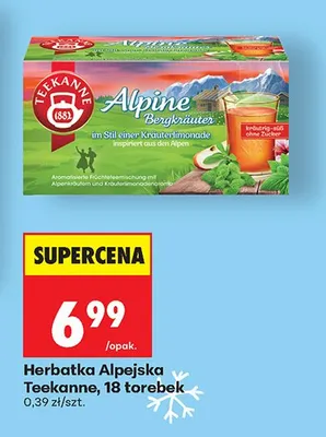 Herbatka Alpine Bergkräuter Teekanne promocja w Biedronka