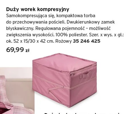 Duży worek kompresyjny promocja w Tchibo