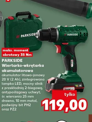 Wiertarko-wkrętarka akumulatorowa Parkside promocja w Kaufland