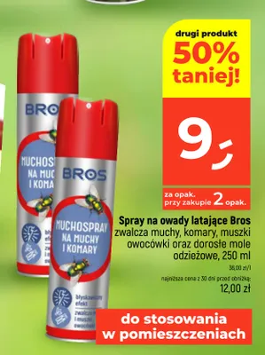 Spray na owady latające Bros promocja w Dealz