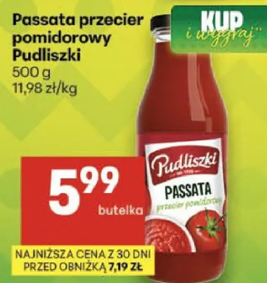 Passata przecier pomidorowy Pudliszki promocja w Delikatesy Centrum