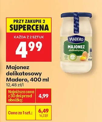 Majonez delikatesowy promocja w Biedronka