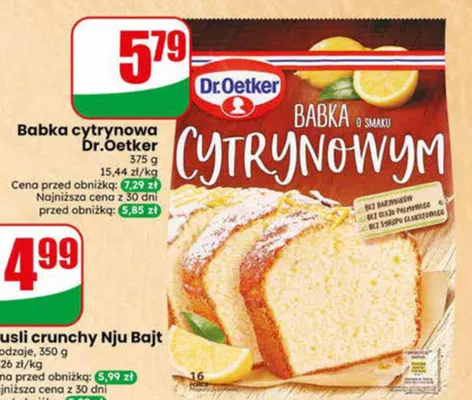 Musli crunchy Nju Bajt banan promocja w Dino