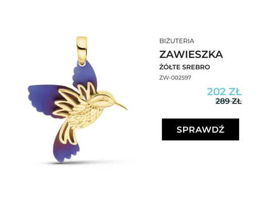 Zawieszka briju żółte srebro ZW-002597 promocja w Briju