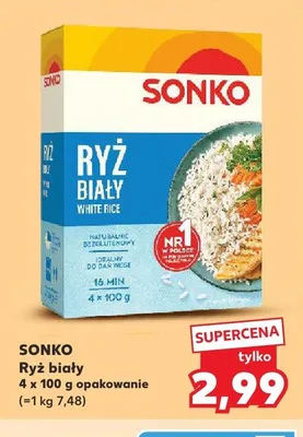 Ryż biały Sonko 4-pak 100g promocja w Kaufland