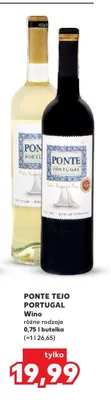 Wino czerwone Ponte Tejo Portugal promocja w Kaufland