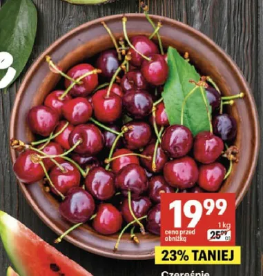 Czereśnie promocja w Delikatesy Centrum