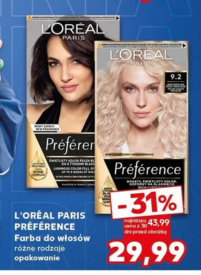 Farba do włosów L'Oréal Paris Préférence promocja w Kaufland