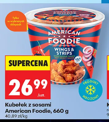 Kubełek z sosami American Foodie promocja w Biedronka