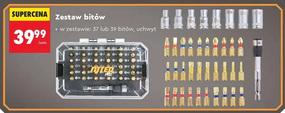 Zestaw bitów NITEO PRO promocja w Biedronka