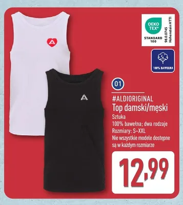 Top damski/męski #ALDIORIGINAL promocja w Aldi