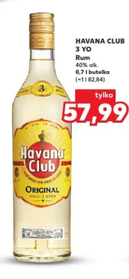 Rum Havana Club 3 YO Original Anejo 3 Anos promocja w Kaufland