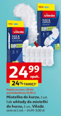 Miotełka do kurzu, 1 szt. lub wkłady 5 miotełki do kurzu, 5 szt. promocja w Auchan