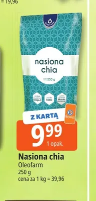 Nasiona chia Oleofarm promocja w Leclerc
