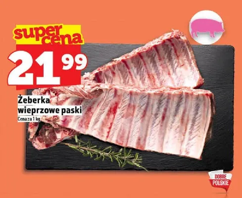 Żeberka wieprzowe paski promocja w TOPAZ