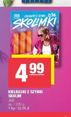 Kiełbaski z szynki Skolim JBB promocja w SPAR