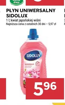 Płyn uniwersalny Sidolux kwiat japońskiej wiśni promocja w Stokrotka