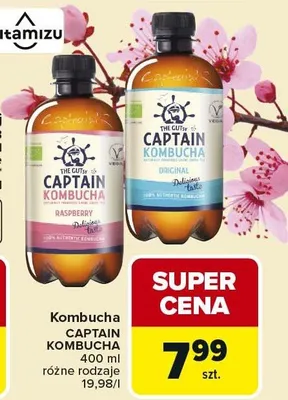 Kombucha Captain Kombucha różne rodzaje promocja w Carrefour